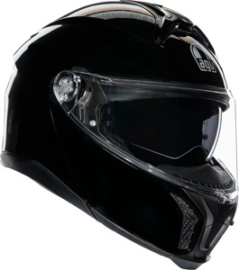 AGV Tourmodular Solid Helmet 2XL Gloss Black Unisex - Modular helmet, gloss black, size 2XL, unisex