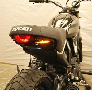 New Rage Cycles Fender Eliminator Kit Black Fits 15-24 Ducati Scrambler Sixty2