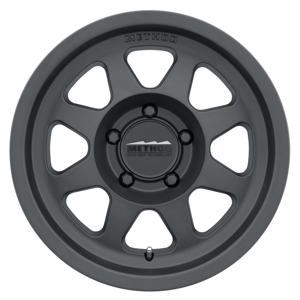 MR701 16x8 0mm Offset 5x120 72.6mm CB Matte Black Wheel