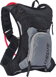 USWE Raw 3 Hydration Pack Carbon Black with Plug-n-Play Tube 2.0L