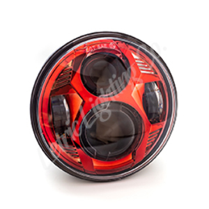 Letric Lighting 5.75" Red LED Headlight