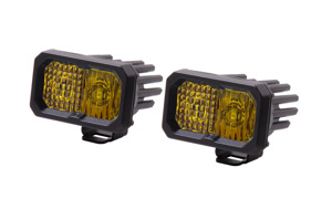 Diode Dynamics Stage Series 2" LED Pod Sport Yellow Combo (Pair)