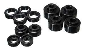 Body Mount Set Black Polyurethane Fits 2005-07 Ford F-250/F-350 SD Reg Cab