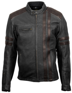 Scorpion EXO 1909 Vintage Leather Jacket Small - Premium distressed leather motorcycle jacket