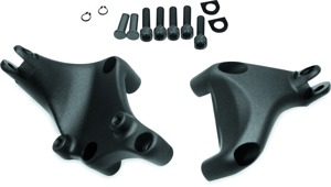 Biker's Choice Black Passenger Foot Peg Mount with Hardware