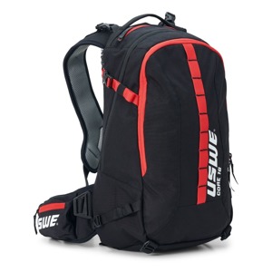 USWE Core 16L Dirt Biking Daypack Black/Red with Phone Pocket