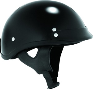 Skid Lids Traditional Helmet Black XS Half Helmet DOT Approved