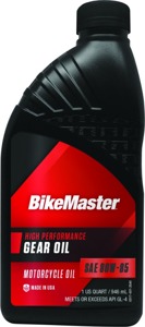 BikeMaster 80W85 Transmission Oil - Case of 12 Quarts - 80W85 transmission oil, 1 quart, universal use