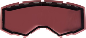 Fly Racing Dual Lens with Vents Silver Mirror Rose Adult - Dual lens for goggles, silver mirror/rose tint