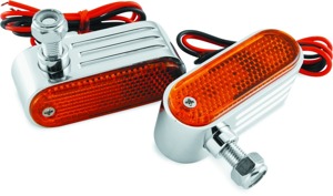 BikeMaster Marker/Side Lights 5/16in Mount Dual Bulb Amber