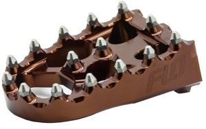 FLO Motorsports Touring Brake Pedal Tip Bronze - Bronze adjustable brake pedal tip for FLO FLT brake arms