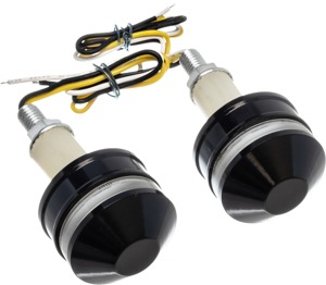 Letric Lighting Grip Indicator Lights Black Cap White/Amber