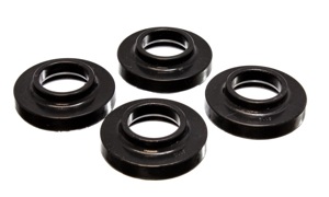 Black Coil Spring Isolator Set - For 97-06 Jeep Wrangler TJ / 84-01 Cherokee