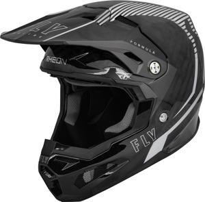 Fly Racing Formula Carbon Tracer Helmet Silver/Black XS - Lightweight carbon offroad helmet, XS, Silver/Black