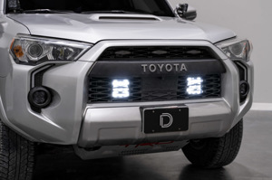 SS5 Stealth Grille LED 4-Pod Kit Pro White Combo Fits 14-23 Toyota 4Runner
