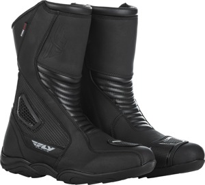 Fly Racing Milepost Boots Black Size 12 - Street riding boots Black US 12