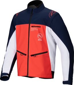 Alpinestars Lite-Dura Softshell Jacket Navy/Orange 2X - 2X-Large softshell jacket in Navy/Orange/White