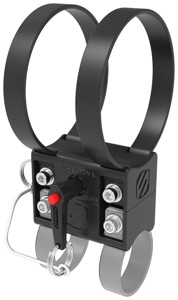 Scosche BaseClamp Flexible Mount Black - Versatile clamp mount for ATV/UTV accessories