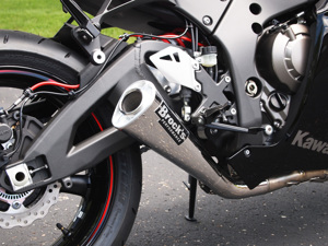 Brock's Alien Head Polished 3/4 Slip-On Exhaust Fits 11-15 Kawasaki ZX10R