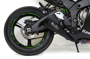 Brock's Alien Head 2 Black Slip-On Exhaust Fits 16-20 Kawasaki ZX10R