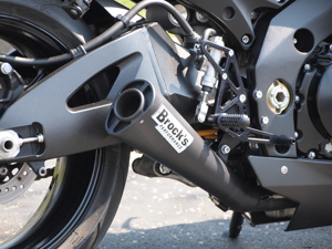 Brock's Alien Head Black Full Exhaust Fits 07-08 Suzuki GSXR1000