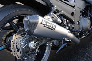 Brock's CT Single Titanium Full Exhaust Silver Fits 06-20 ZX14