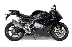 Brock's CT Single Titanium Full Exhaust Silver Fits 15-18 BMW S1000R S1000RR