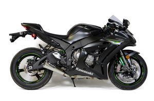 Brock's Alien Head 2 Full Exhaust Polished Fits 16-17 Kawasaki ZX10R