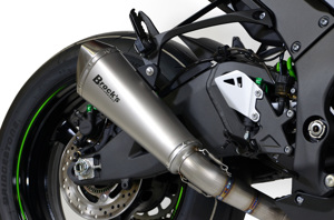 Brock's Predator Titanium 3/4 Slip On Exhaust Fits 16-20 Kawasaki ZX10R