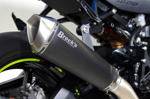 Brock's Predator Electro-Black Full Exhaust Stainless Fits Suzuki GSXR1000