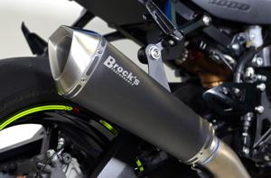 Brock's Electro Black Steel Titanium Full Exhaust Fits Suzuki GSXR1000
