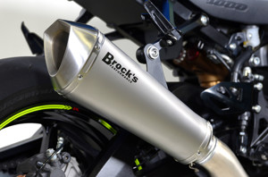 Brock's Predator Titanium Full Exhaust Silver Fits Suzuki GSXR1000