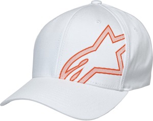 Alpinestars Share Hat White Large-XL - Large-XL white flex-back hat