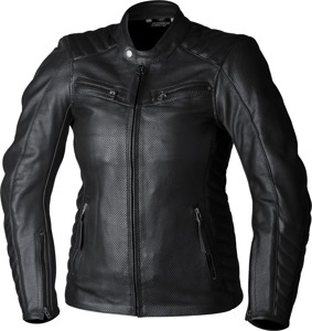 RST Ladies Roadster Air CE Leather Jacket Black XL - Perforated leather women's jacket, Black, XL