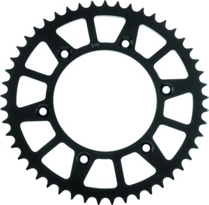 BikeMaster Rear Steel Sprocket 520 49T Black - Rear 520 49T steel sprocket in black finish