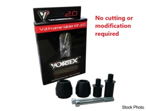 Vortex Racing V3 2.0 Frame Slider Kit Black Fits KTM