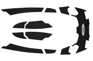 WSM Traction Mat Set Black For Sea-Doo RXT X 260 RXT iS 260 GTX LTD iS - Black traction mat set for Sea-Doo RXT/GTX models