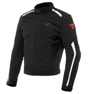 Dainese Hydraflux 2 Air D-Dry Jacket Black/White Size 62 - Textile riding jacket with waterproof liner, Size 62