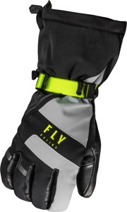 Fly Racing Highland Gloves Black/Grey/Hi-Vis 2X-Large - Cold weather glove, 2X-Large, Black/Grey/Hi-Vis