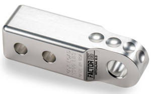 Factor 55 Hitchlink 2.0 Receiver 2 Inch Silver - 2" receiver recovery shackle mount, silver aluminum