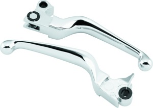 Bikers Choice Chrome Lever Set Cable Clutch For 96-16 Big Twin 96-03 XL - Chrome lever set for 96-16 Big Twin, 96-03 XL