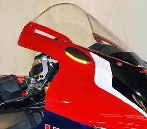 Mirror Block Off Turn Signals Black - Fits 21-24 Honda CBR1000RR-R