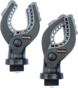 Kolpin Ratcheting Rhino Grip LinQ Mounts Pair for ATV/UTV - Secure gear mounts for ATV/UTV, fits 1-4 in. diameter