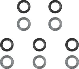 10 Pack "Thick" Fuel Cap Gaskets - 1/8" Thick, 2.275" OD, 1.425" ID - For 77-84 Harley FX, FXE, FL, FLH, Sportster