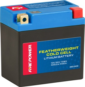 Fire Power HJ13L-FPZ Featherweight Lithium Battery 12V - 420 CCA 12V lithium battery with 72Wh capacity