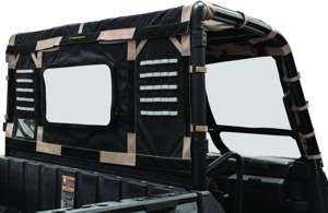 QuadBoss Soft Rear Window Black Fits 15-19 Polaris Ranger 1000 Diesel