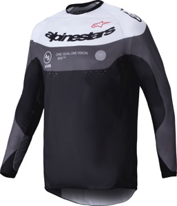Alpinestars Pro-Dura Jersey Black/Magnet/White 2X-Large - 2X jersey in Black/Magnet/White by Alpinestars