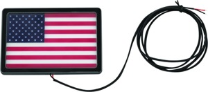 Kuryakyn Freedom Flag LED 4in x 6in Black 2892