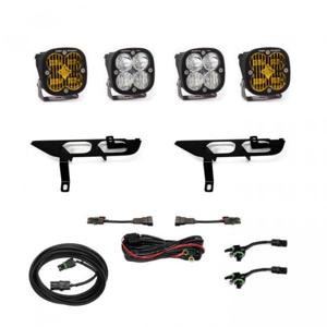 Baja Designs SAE Amber Squadron Pro Fog Pocket Kit Fits 2021+ Ford F150