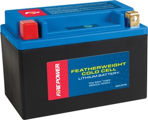 Fire Power Coldweather Lithium Battery 390 CCA HJTX20CH-FP-B-C For Polaris - Lithium battery 390 CCA For Polaris snowmobiles